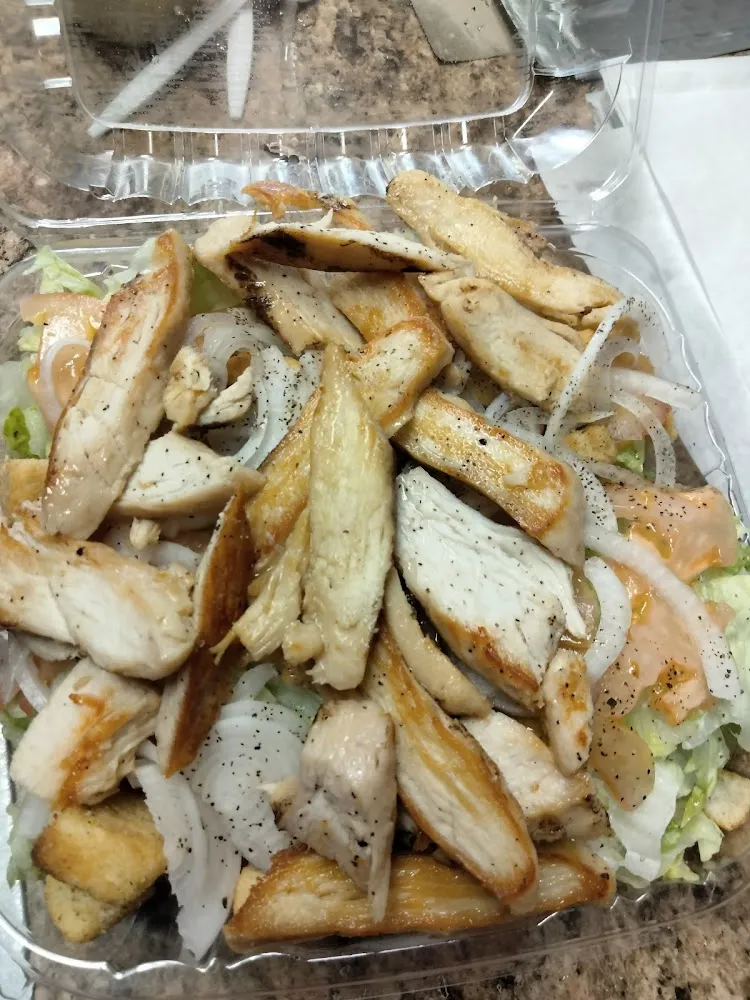 Grilled Chicken over Plain Salad