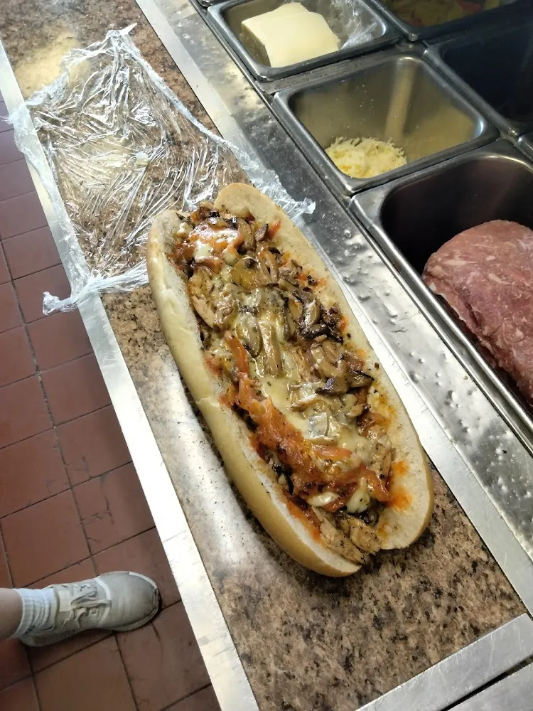 Grilled Mushroom Cheese Steak
