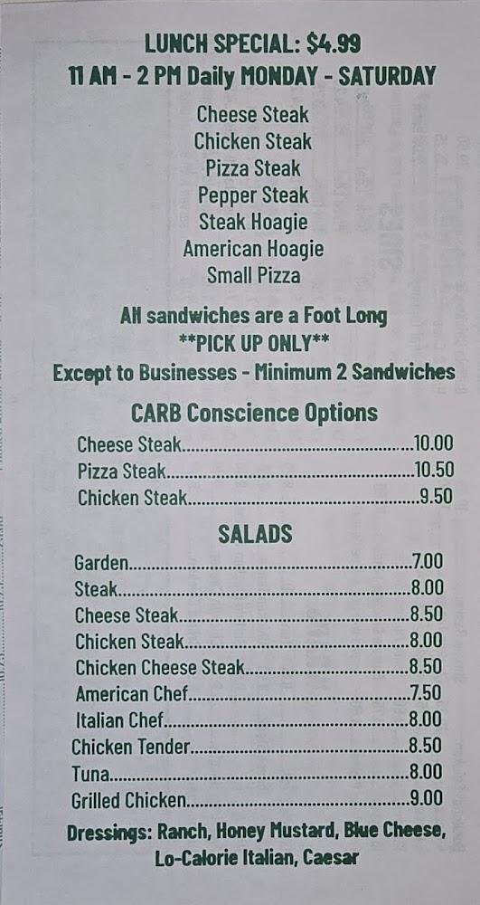 Pizza City Steak